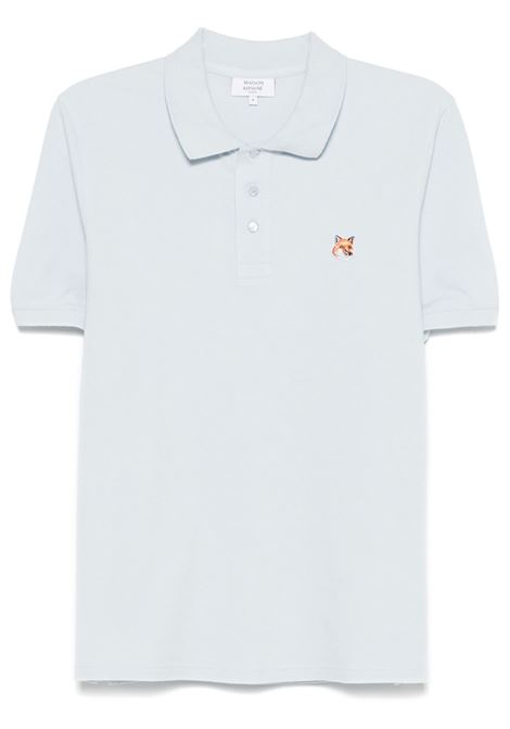 polo fox head patch regular uomo celeste MAISON KITSUNÉ | LM00208KJ70020072
